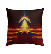 Close-up of SurArt 70 Outdoor Pillow, highlighting the intricate pattern and durable fabric ideal for outdoor use.